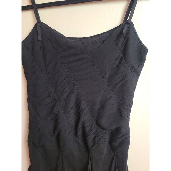 Vintage Maxazria Collection Women's Dress Spaghetti Straps Black Size 10 - Picture 6 of 12